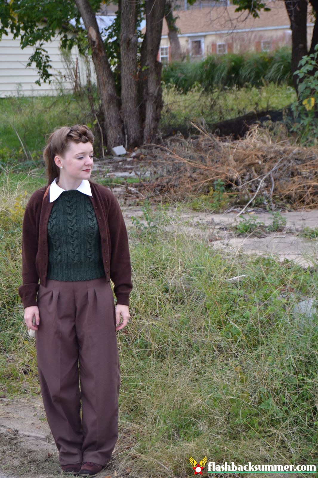 Flashback Summer: Apple Butter Makin' Days and 1940s Sweater Details