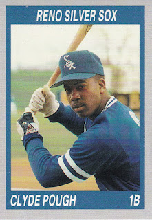 Clyde "Pork Chop" Pough 1990 Reno Silver Sox card