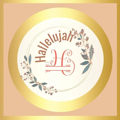 Hallelujah Printable Spiritual Digital Art Decor - Gold Aesthetic Pastel Design Theme - 10 Free Image Pictures