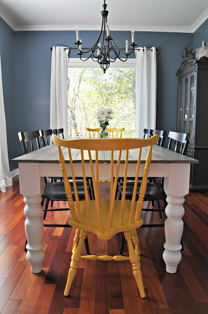 DIY dining room farmhouse table