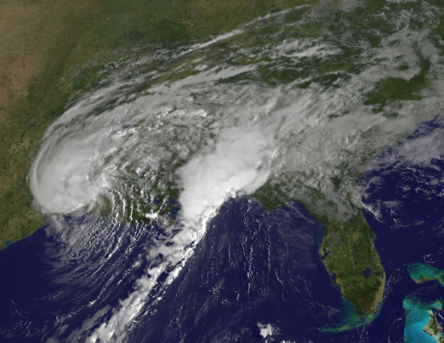 Tropical Storm Harvey seen by NOAA’s GOES East satellite