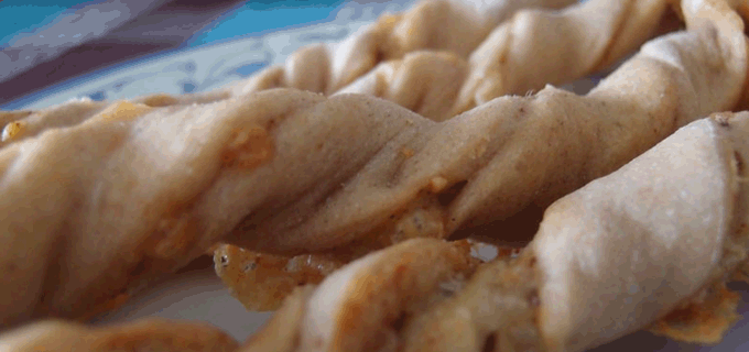 Puff pastry cheese sticks