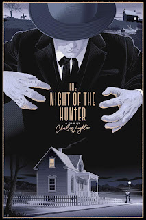 THE NIGHT OF THE HUNTER. Poster alternativo. Diseño: Laurent Durieux. LA NOCHE DEL CAZADOR. The Night of the Hunter. 1955. Estados Unidos. Dirección: Charles Laughton. Reparto: Robert Mitchum, Billy Chapin, Sally Ann Bruce, Shelley Winters, Lillian Gish, Peter Graves, Evelyn Varden, James Gleason, Don Beddoe, Gloria Castillo.