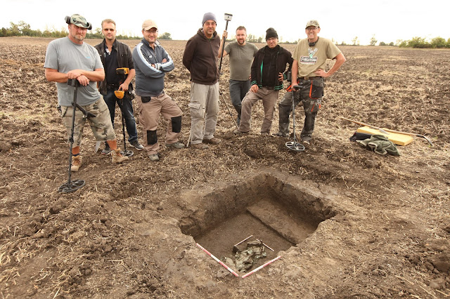 Civil csapatunk által felfedezett bronzkori depó feltárása