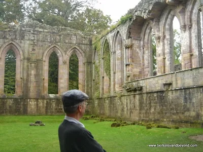 Fountains Abbey ruin in Ripon, North Yorkshire, England