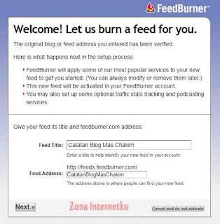 Cara Mendaftarkan Blog Ke Google Feedburner 2