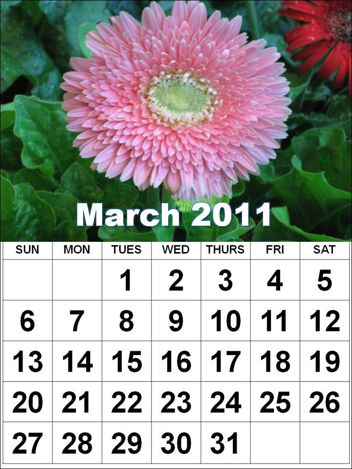 blank calendar template 2011. lank calendar template march