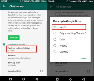 cara backup whatsapp di android dan iPhone