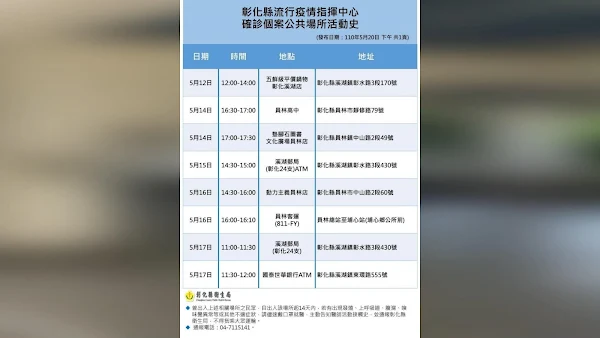 彰化公布足跡防疫四大招 員林高中落實消毒籲莫恐慌