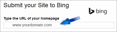 Submit URL to bing