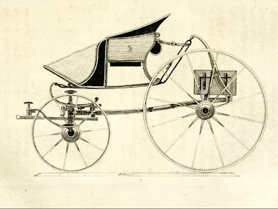 Middle-sized perch phaeton from A Treatise on carriages by W Felton (1796)