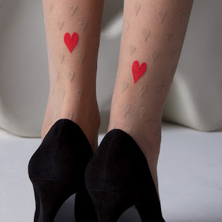 heart pantyhose