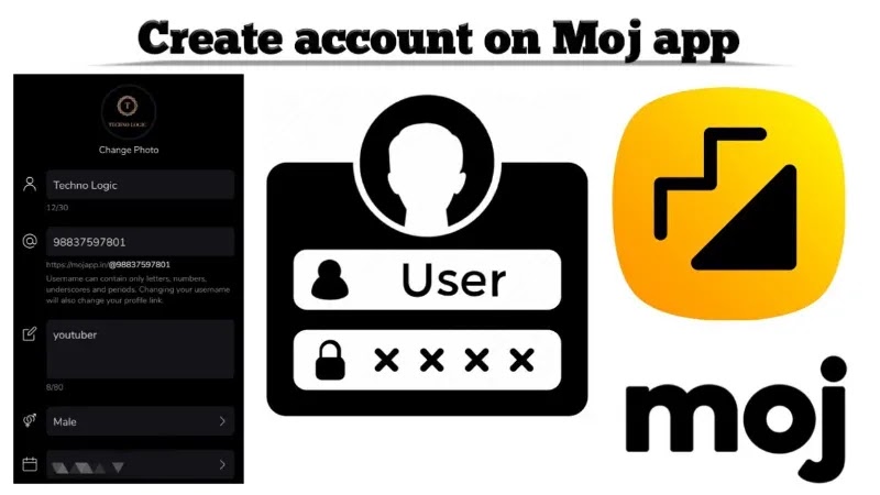 How to create an account on Moj app?