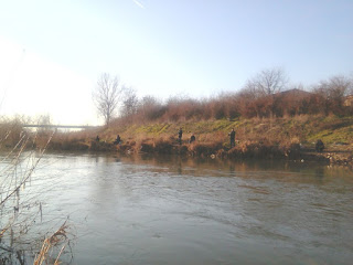 Yambol, Anglers, Fishing.Tundzha River