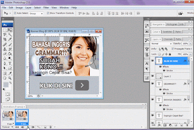   di artikel kali kita akan membahas tutorial wacana cara membuat banner iklan animasi se Salam -  Cara Membuat Banner Iklan Sendiri Untuk Blog dengan Adobe Photoshop