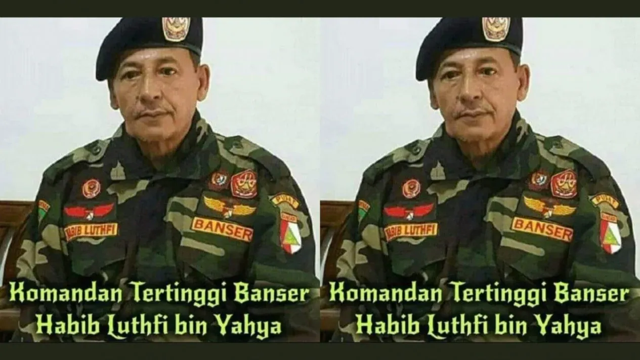 Beredar Foto Habib Luthfi bin Yahya Pakai Baju Banser