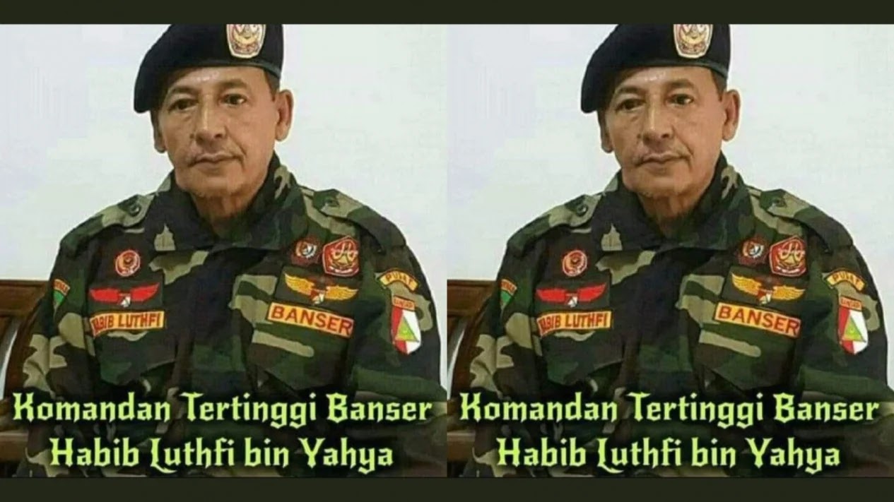 Beredar Foto Habib Luthfi bin Yahya Pakai Baju Banser