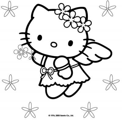  Kitty Coloring Sheets on Hello Kitty Coloring Pages