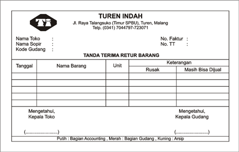 Nota Bon Faktur Kwitansi invoice ~ PERCETAKAN MURAH MALANG 