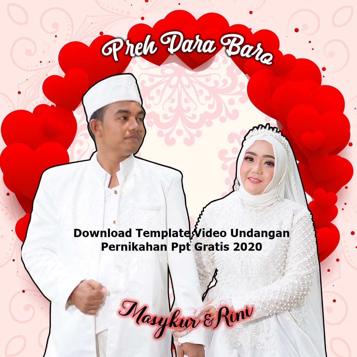 Template Video Undangan Pernikahan Powerpoint Gratis Goresan