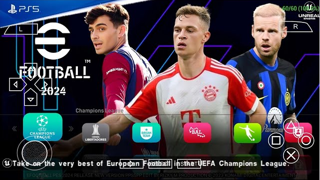 eFootball PES 2023 PPSSPP UPDATE TEAMS PROMOTION NEW TRANSFERS & KITS 2024  REAL FACES CAMERA PS5 