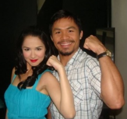 Marian Rivera picture with Manny Pacquiao in show me the Manny