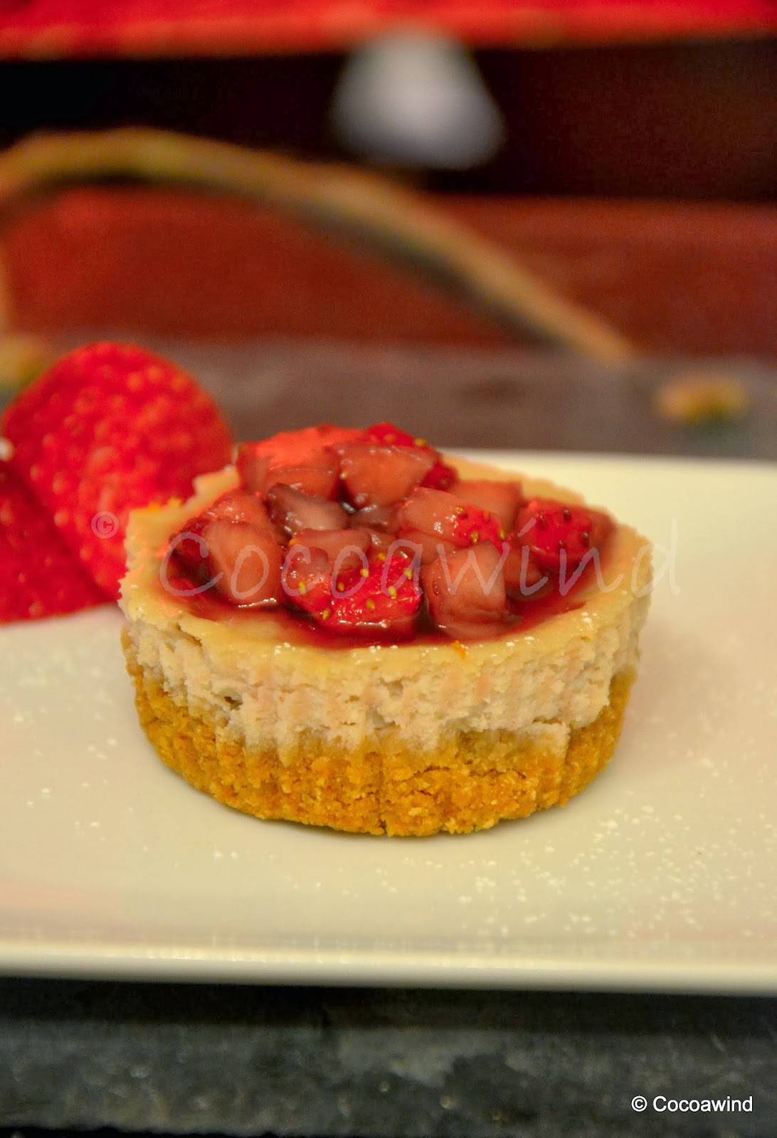 Individual Strawberry Cheesecake