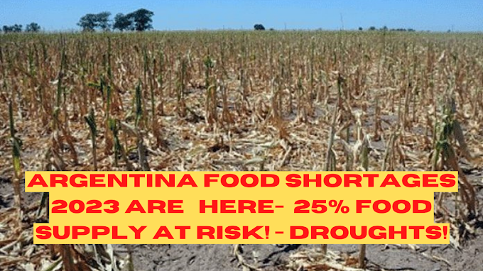 Argentina massive Droughts 2023 ! 25% Food supply at risk!