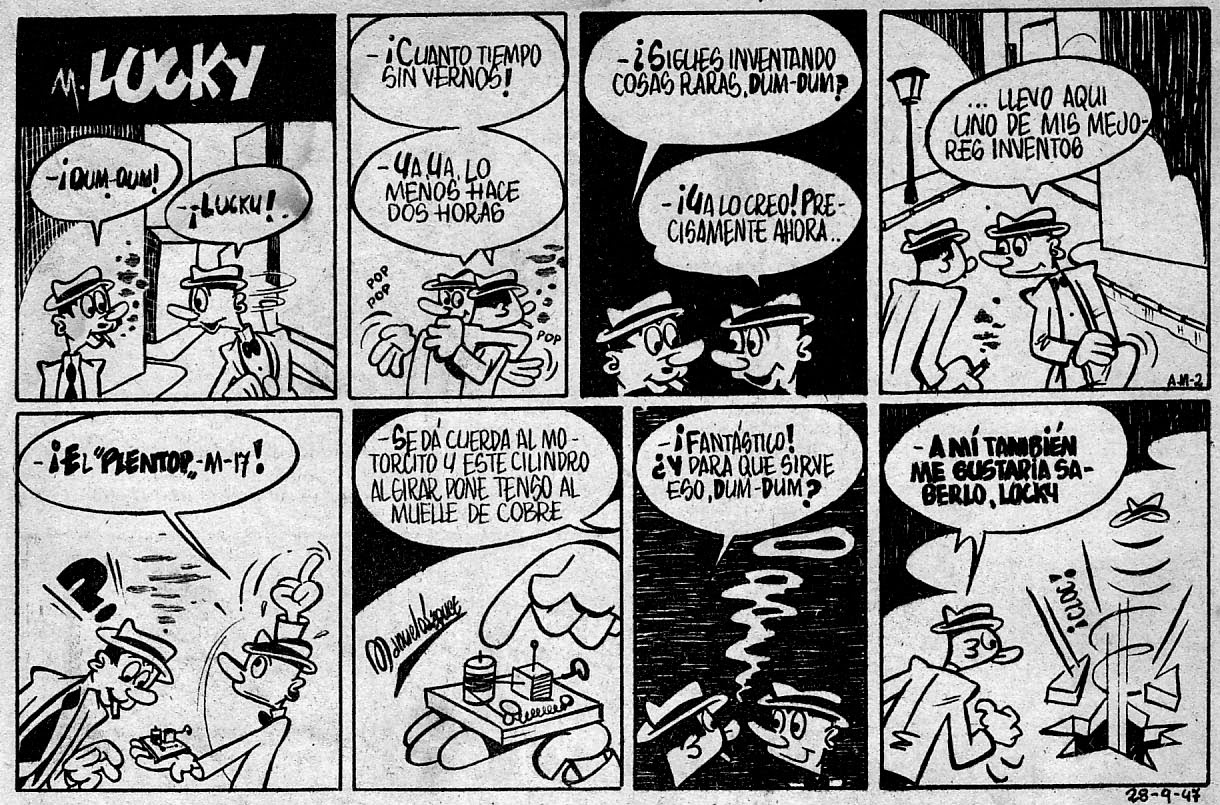 En el Almanaque Maravillas 1948 aparecen Mr.Lucky y Dum-Dum