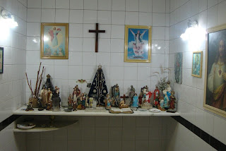 Altar no vestiário do Santos Futebol Clube - Santos - SP