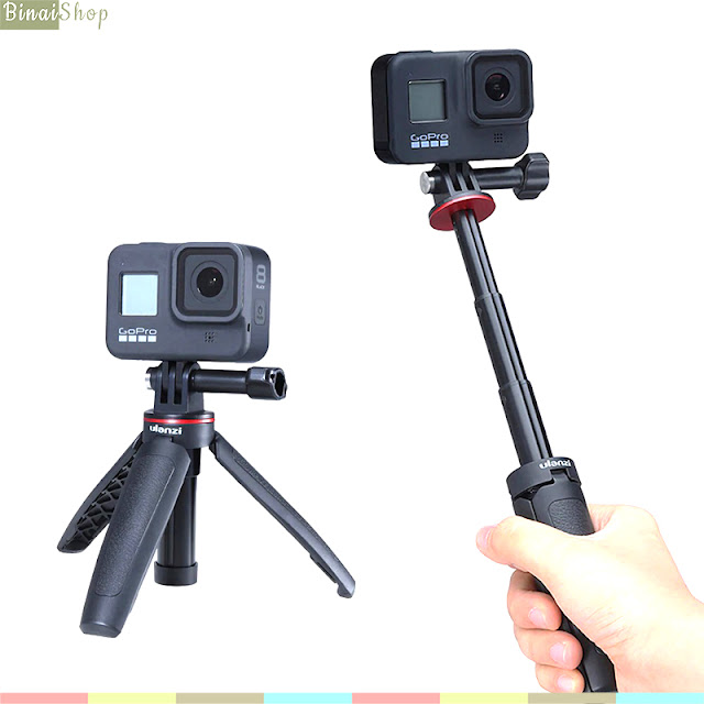 Ulanzi MT-09 - Tripod Tích Hợp Gậy Selfie Cho GoPro