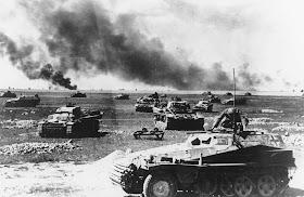 German tanks during the Soviet Union invasion , 1941