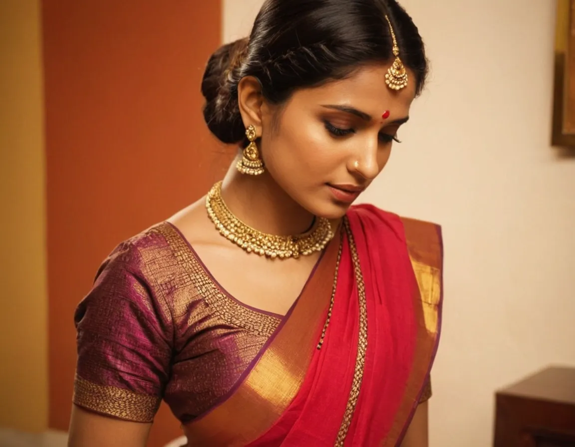 Saree Blouse Neck Designs