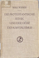 Copertina dell'edizione tedesca del 1934 https://en.wikipedia.org/wiki/The_Protestant_Ethic_and_the_Spirit_of_Capitalism