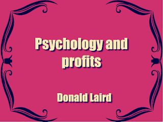 Psychology and profits