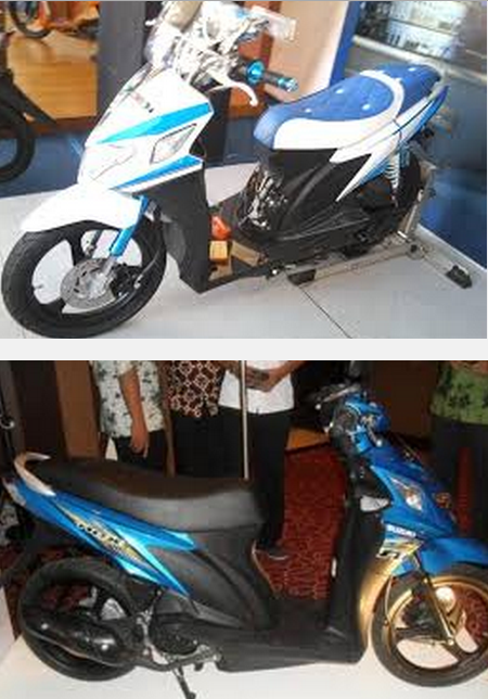 Gambar foto modifikasi motor suzuki nex ceper velg bintang 