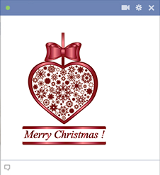 Maroon Christmas Heart