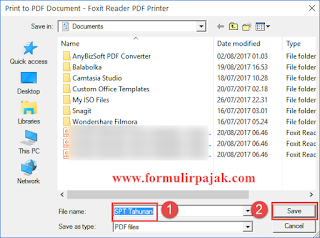 Cara Menyimpan espt badan ke file PDF - Cara Lapor Pajak 