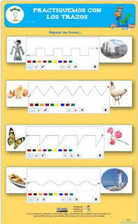 Trazos para infantil.