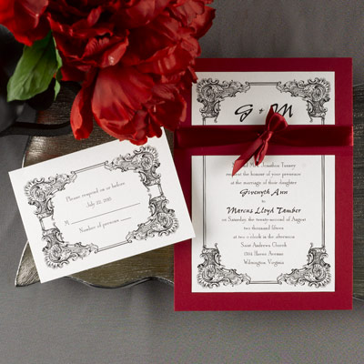 Shimmer Elegant Border Design with Cherry Wrap