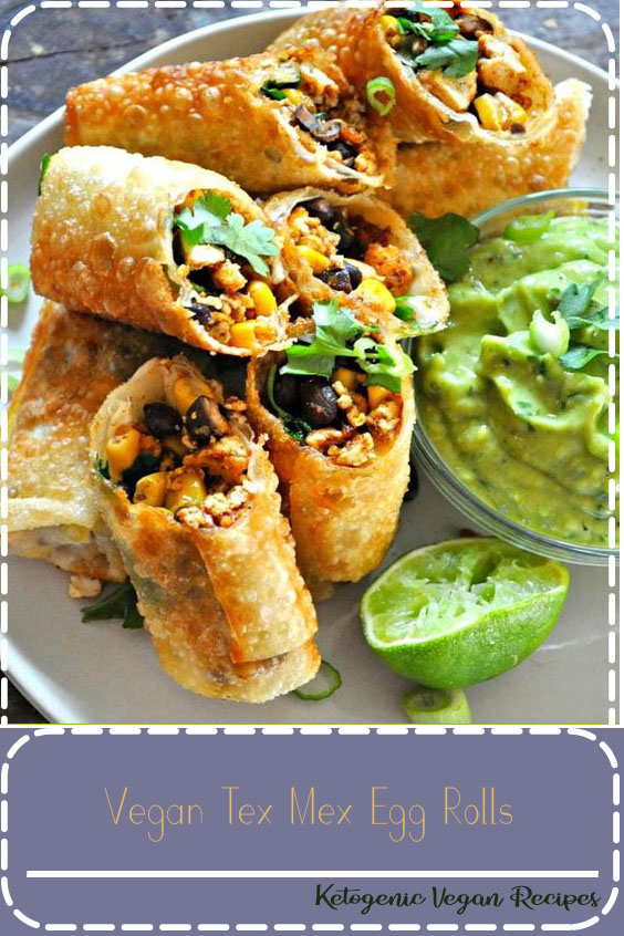 Vegan tex mex egg rolls are one of the fastest and definitely one of the most delicious appetizers of all time. Perfect for parties or just everyday!