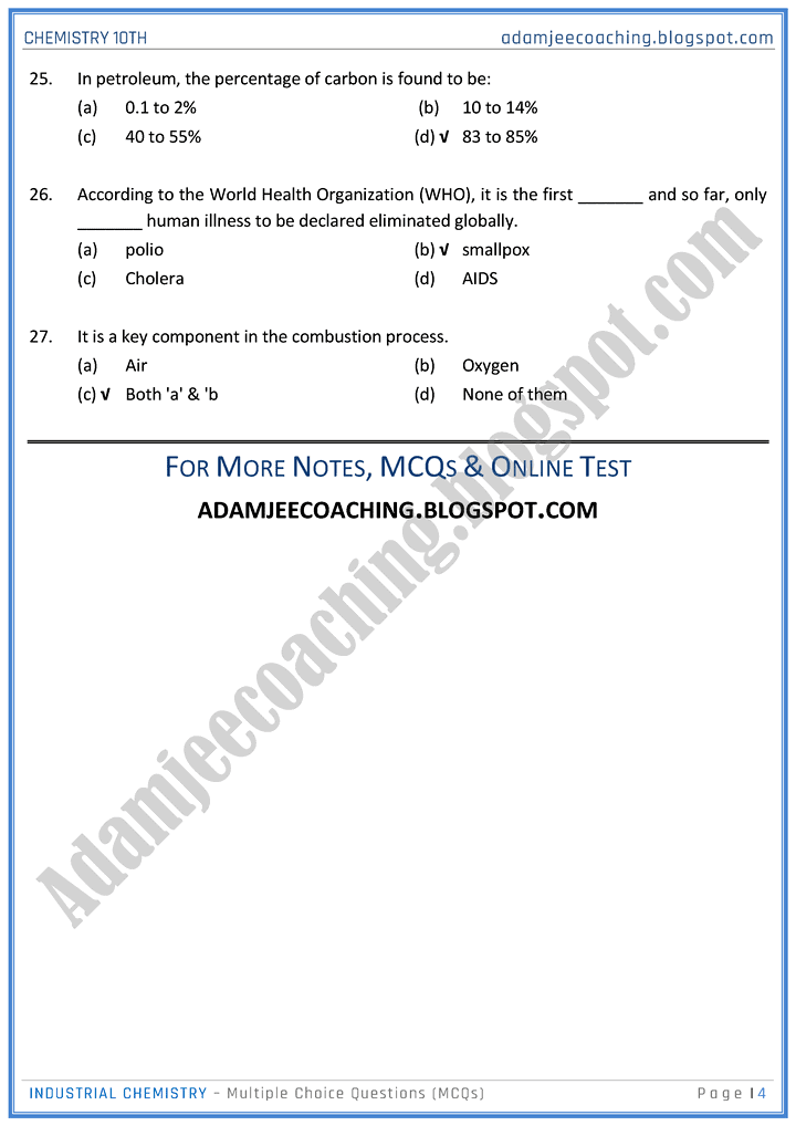 industrial-chemistry-mcqs-chemistry-10th