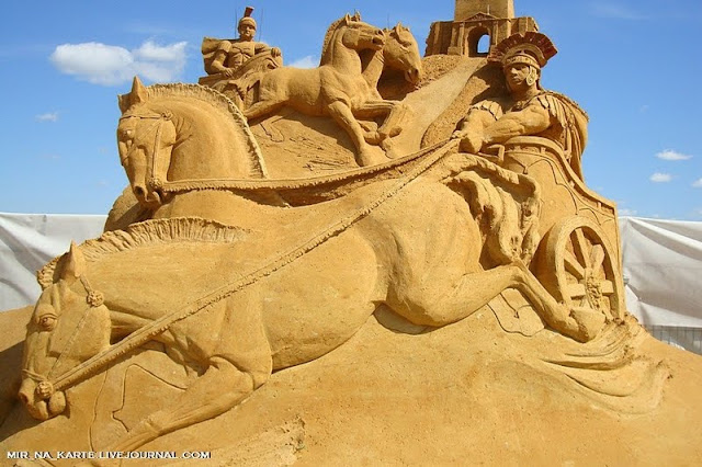 Amazing: Great Roman Empire Sand Sculpture Exhibition in Russia