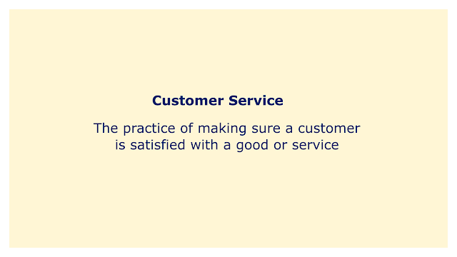 The practice of making sure a customer is satisfied with a good or service.