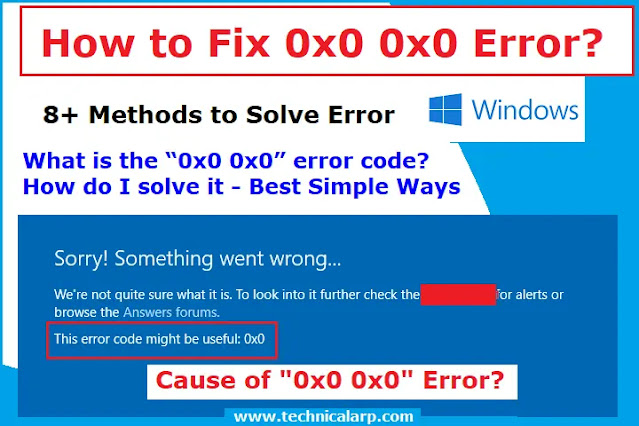 simple ways to fix 0x0 0x0 error windows solutions