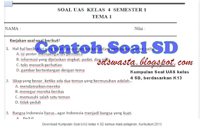  Demi mencapai hasil yang baik dan memuaskan bagi penerima Kumpulan Soal UAS Semester 1 Kelas 5 dan 4 (Kurikulum 2013) | 