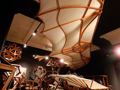 LEONARDO INTERACTIVE MUSEUMの空飛ぶ器具の展示模型