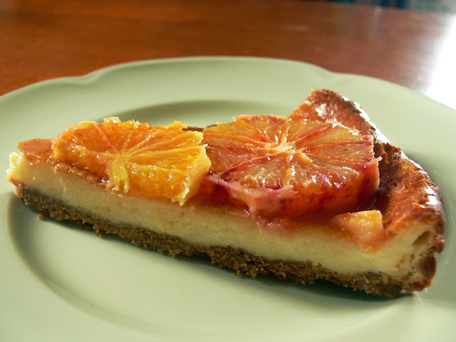 tarta de queso y sanguinas