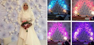 "Pelamin Akad Nikah DIY Saya Tak Sampai RM 100 Pun!!!" - Serius Cantik dan Jimat!!! ( 5 Foto)