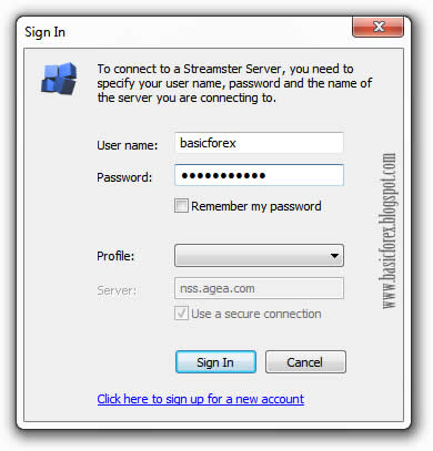 Login dan Mengenal Program Streamster